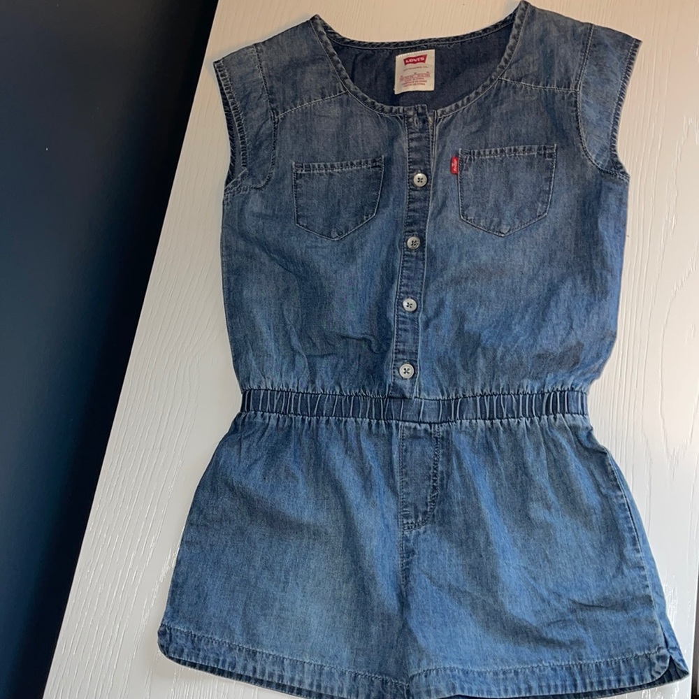 Girl’s Levi Denim Romper